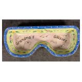 Enameled Grandma's Glasses Tray