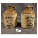 2 McCorming Platte Valley Whiskey Jugs