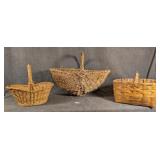 3 Handled Baskets
