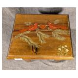 Cardinal Painted Step Stool
