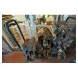 Metal Firewood Log Rack & Firewood
