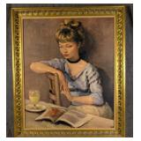 Framed Print of Claudine after Marcel Dyf