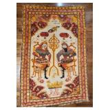 Rustam and Sohrab Armenian Rug Pictorial Persian