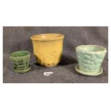 3 Art Pottery Planters inc McCoy See All Photos