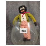 Black Americana Doll & Brandy Snifter