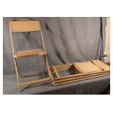 4 Vintage Metal Folding Chairs