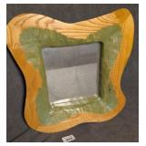 Hand Carved & Painted Mirror