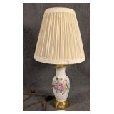 Bird & Butterfly Small Porcelain Lamp