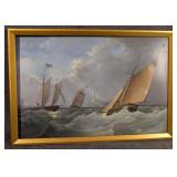 Oil on Board Maritime Painting