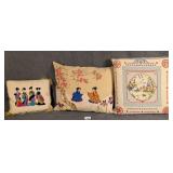 3 Chinoiserie Needlepoint Pillows