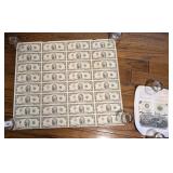 Uncut Sheet of 32 $2 Bills Series 1995