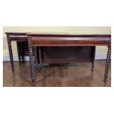 2 Drop Leaf D End Mahogany Pier/ Dining Tables