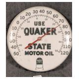 Quaker State Motor Oil Advertising Thermometer