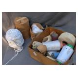 Large Group of Twine and Yarn and Fabric Tape