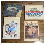 4 Coffee Table Books w/ Art Theme