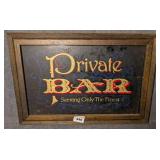 Vintage Impulse Designs 'Private Bar' Sign