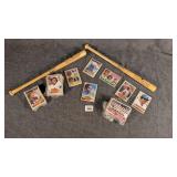 2 Mini Baseball Bats & Sports Cards
