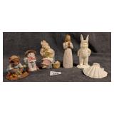 Group of Small Collectible Figurines Inc Snow Baby