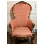 Victorian Rose Carved Arm Chair
