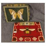 Needlepoint Butterfly Pillow & Bee Pillow Cover