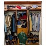 Closet Contents Men's Clothing, Shoes, & more