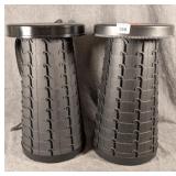 Two Collapsing Plastic Stools