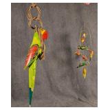 Hanging Tropical Bird Carving & Mobile