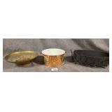 3 Mid Century Metal Planters Inc Brass & Copper