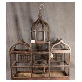 Vintage Wooden Bird Cage