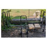2 Double Firewood Racks, Covers, & Cart Carrier