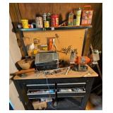 Work Bench & Contents Inc Grinder