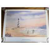 Bob Pittman Recollections of Hatteras Print Signed
