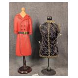 2 Dress Form Jewelry Stands