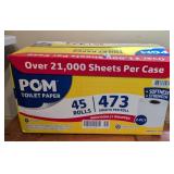 Box of 45 Rolls of Toilet Paper