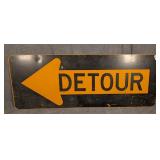 Large Detour Sign