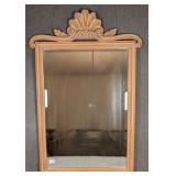 Carolina Mirror Co Shell Crested Beveled Mirror