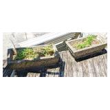 Two Concrete Planters