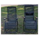 2 Zero Gravity Lawn Chairs