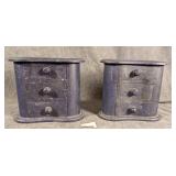 2 Kidney Shaped Trinket or Jewelry Boxes
