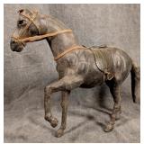 Leather Horse Figurine
