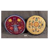 2 Chinoiserie Needlepoint Pillows