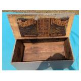 Painted Mason's Crackers Box w/ Interior Graphics