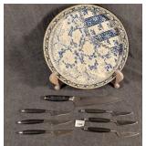 Tray of Knives, 1 Yaxell Yo-U Damascus Steel