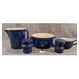 Iron Mountain Freedom Blue Salt Pepper Pitcher Etc
