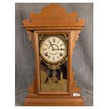 Welch Valda Victorian 8 Day Clock w/ Key