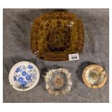 4 Vintage Ash Trays