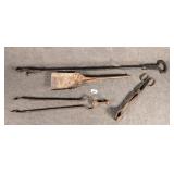 Group of Fireplace Tools