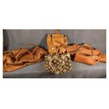 Leather Duffle Bags, Back Sack, & Fleur de Lis Bag