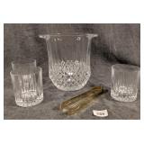 Durand Longchamp Champagne Bucket, Tongs & Glasses