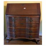 Maddox Mahogany Serpentine Drop Front Desk